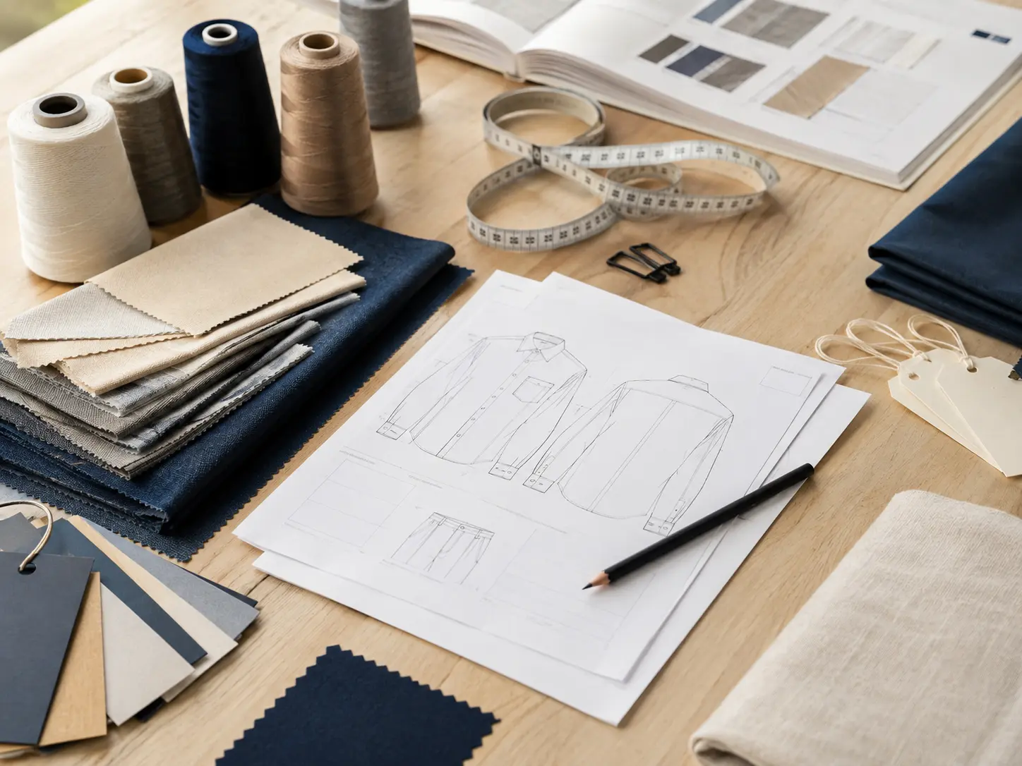 garment development and sampling work