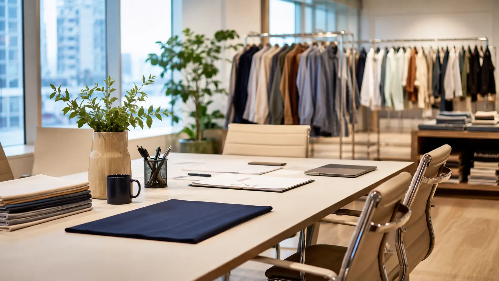 Imagery representing the Milky Fashions sourcing model