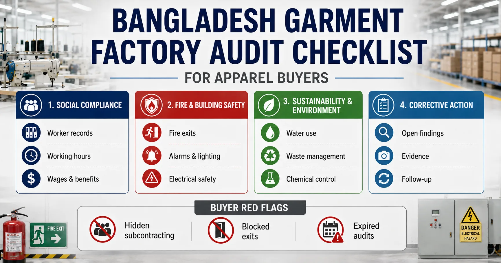 Bangladesh Garment Factory Audit Checklist for Apparel Buyers cover image