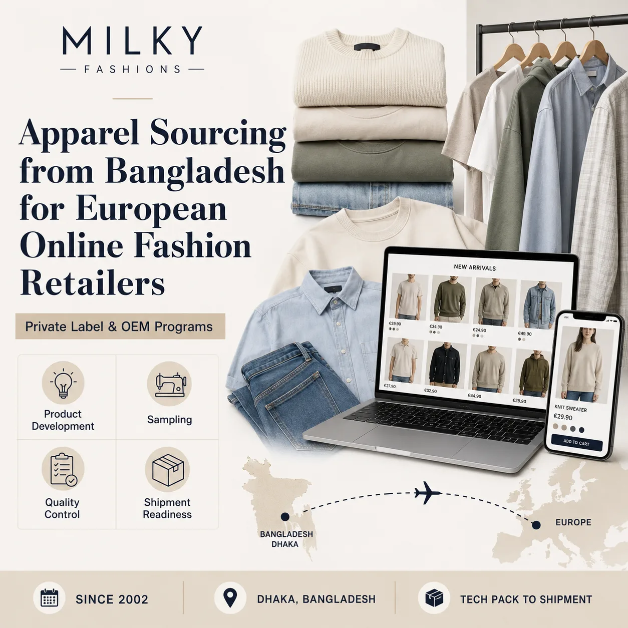 Clothing Sourcing from Bangladesh for European Online Fashion Retailers