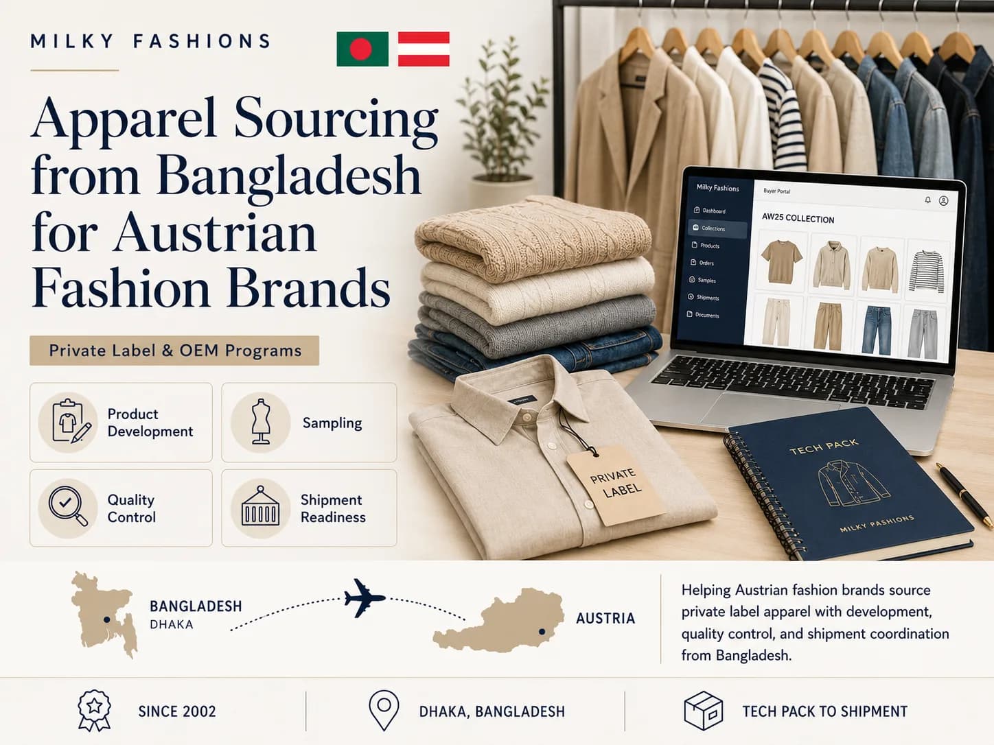 Apparel Sourcing from Bangladesh for Austrian Fashion Brands