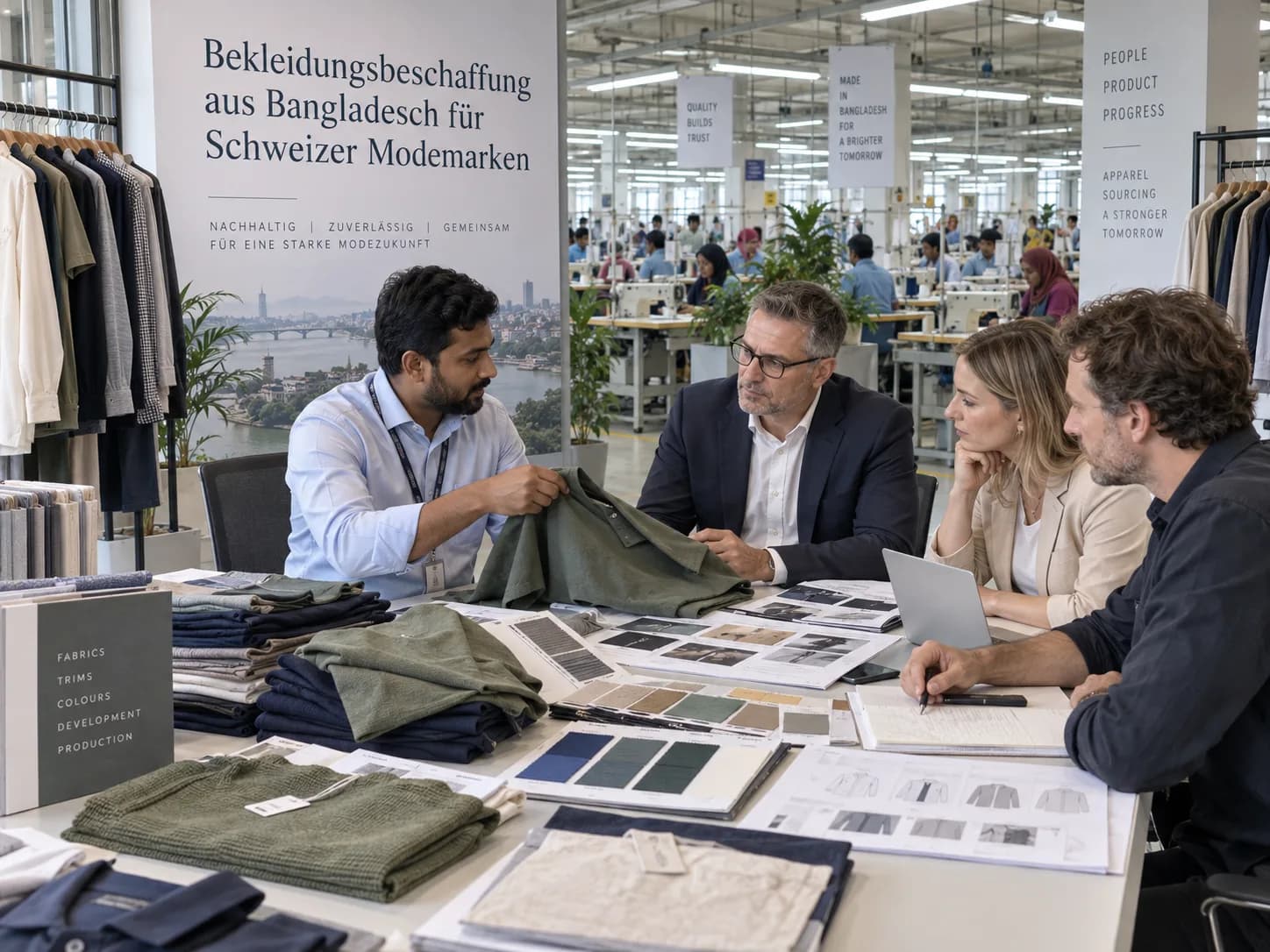 Bekleidungsbeschaffung aus Bangladesch für Schweizer Modemarken