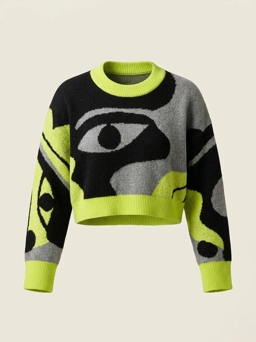 Artisanal Jacquard Knit Pullover product sample